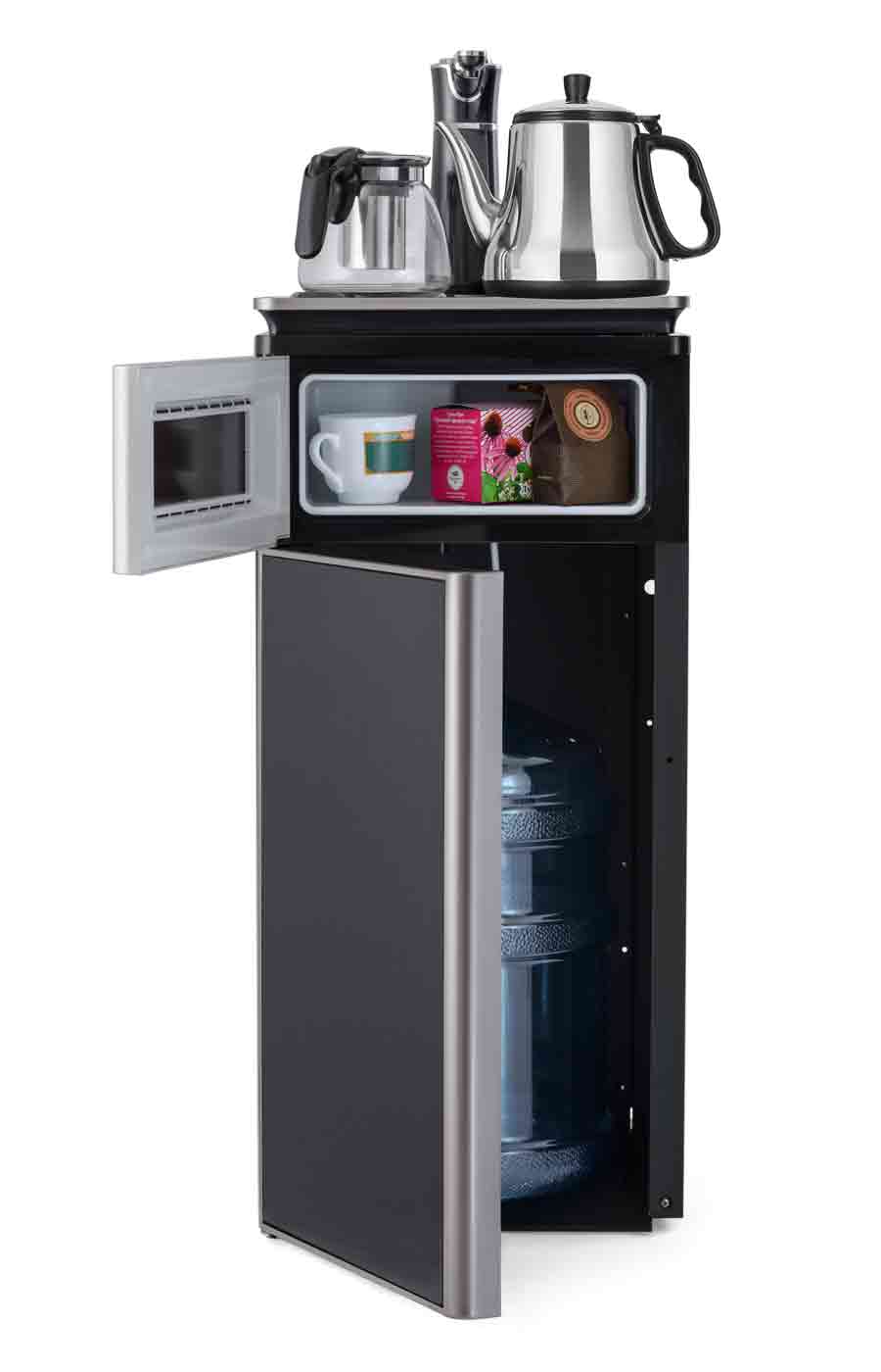 Кулер с чайным столиком Тиабар LK-AEL-51a black silver 8